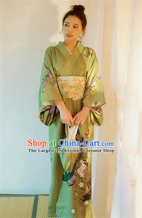 Japanese Traditional Summer Festival Yukata Dress Asian Japan Printing ...