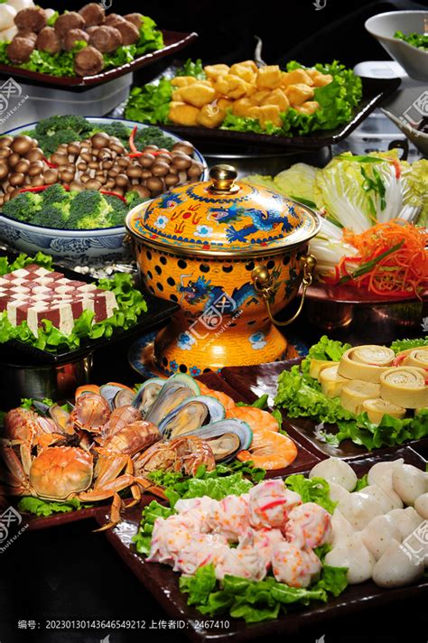 海鲜自助小火锅,中国菜系,食品餐饮,摄影素材,汇图网www.huitu.com