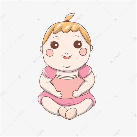一个可爱的胖宝宝素材图片免费下载-千库网