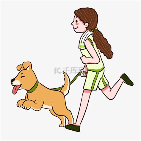 站在河边的女孩牵着狗高清图片下载-正版图片501522369-摄图网