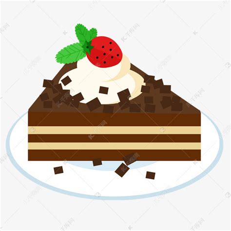 三角形夹心蛋糕素材图片免费下载-千库网