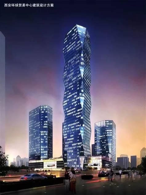 西安大厦3dmax 模型下载-光辉城市