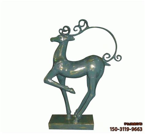 铸铜小鹿_商场铸铜动物摆件雕塑_厂家图片价格-玉海雕塑