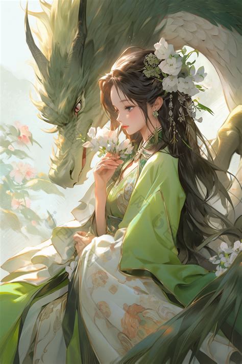 古风龙人图片