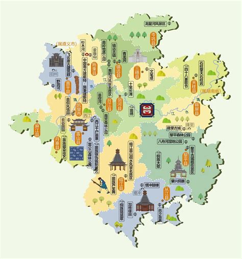 贵州省景点地图全图,贵州必去的五个景点,贵州各个景点位置图(第5页)_大山谷图库