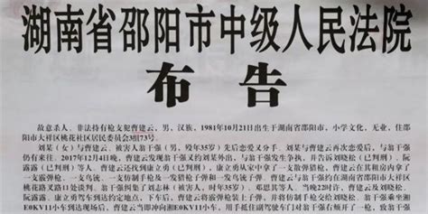 4月16日，邵阳这五名罪犯被执行死刑！_手机新浪网