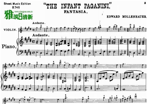莫伦豪尔 The Infant Paganini 琴童帕格尼尼幻想曲小提琴钢琴伴奏谱 - 找教案个人博客