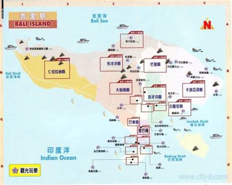 巴厘岛地图 - 卫星地图、位置在哪里 - 八九网