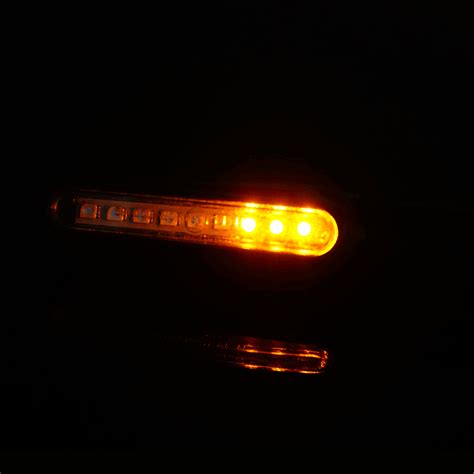 摩托车一字流水转向灯 跑马流光式信号灯 LED转向灯-阿里巴巴
