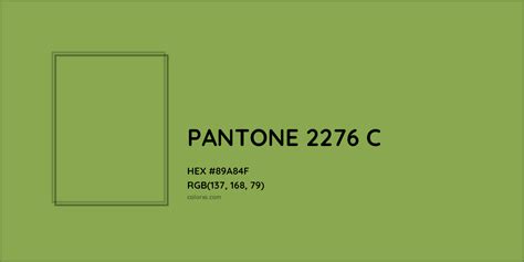 About PANTONE 2276 C Color - Color codes, similar colors and paints ...