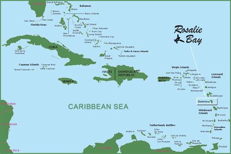 Caribbean Cities Map
