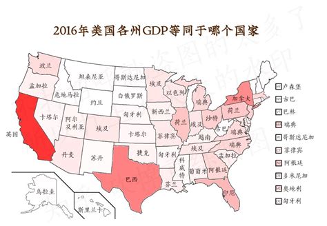 2021年美国各州GDP