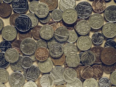 英镑硬币联合王国的英镑硬币货高清图片下载-正版图片306900138-摄图网