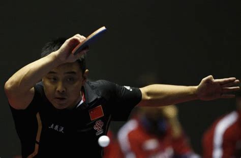 图文：[世乒赛]中国男团3-0波兰 王皓回球-搜狐体育