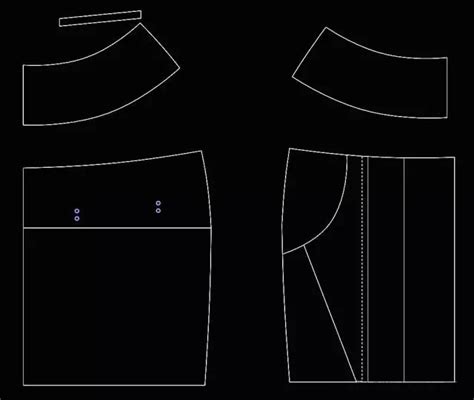 牛仔哈伦短裙的看图制版教程-制版技术-服装设计教程-CFW服装设计