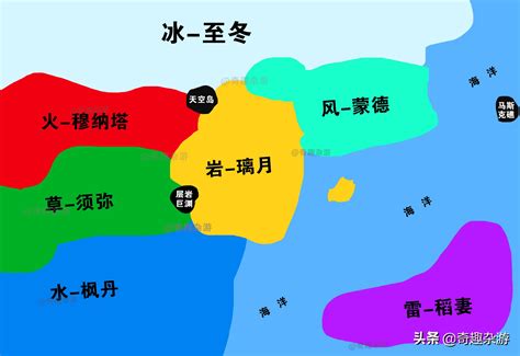 原神：玩家推测出七国位置，并画出了完整大陆-萌头条