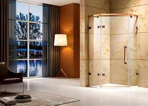 角落方形丝印横纹淋浴房 卫生间玻璃淋浴房两固两活动方形淋浴房-阿里巴巴