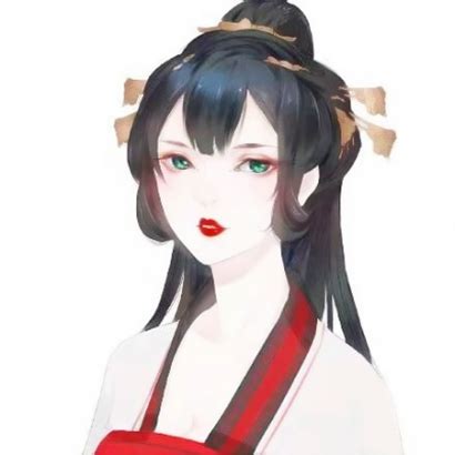 手绘古风动态图片女生头像
