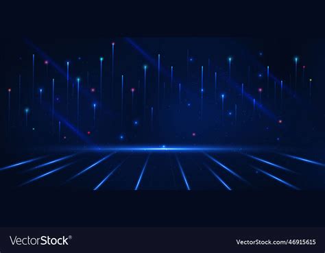 Abstract technology futuristic glowing blue light Vector Image