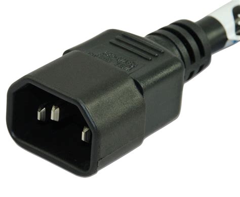 1-ft. Power Cord NEMA 5-15R to IEC-60320-C14 | Black Box