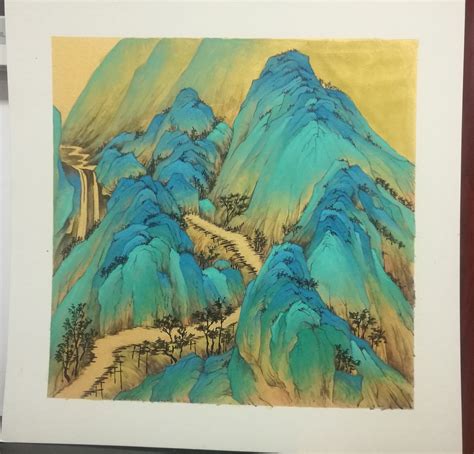 铅笔画山水画图片