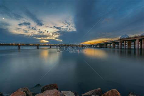 震撼的大桥夕阳高清图片下载-正版图片500327203-摄图网