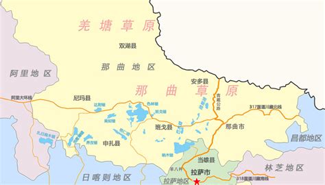 那曲市地图图片