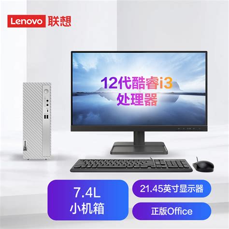 联想(Lenovo)天逸510S英特尔酷睿i3个人商务台式机电脑整机(12代i3-12100 8G 1T HDD win11)21.45英寸 ...