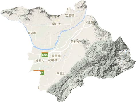 忻州地形图,山西忻州,忻州市_大山谷图库
