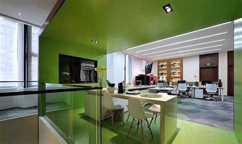 贵阳绿色环保的现代办公室装修|空间|室内设计|川豪装饰装修设计 - 原创作品 - 站酷 (ZCOOL)