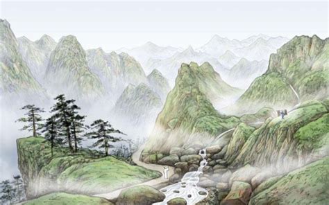 读一首诗王维《终南山》，情满于山，悠游往返_山水