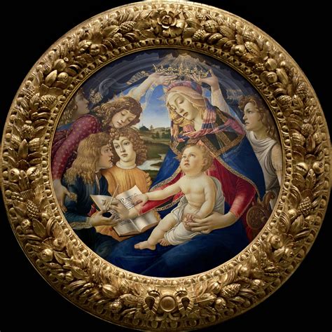 le tableau : La Madone du Magnificat – 1481 Botticelli – Lumières des ...