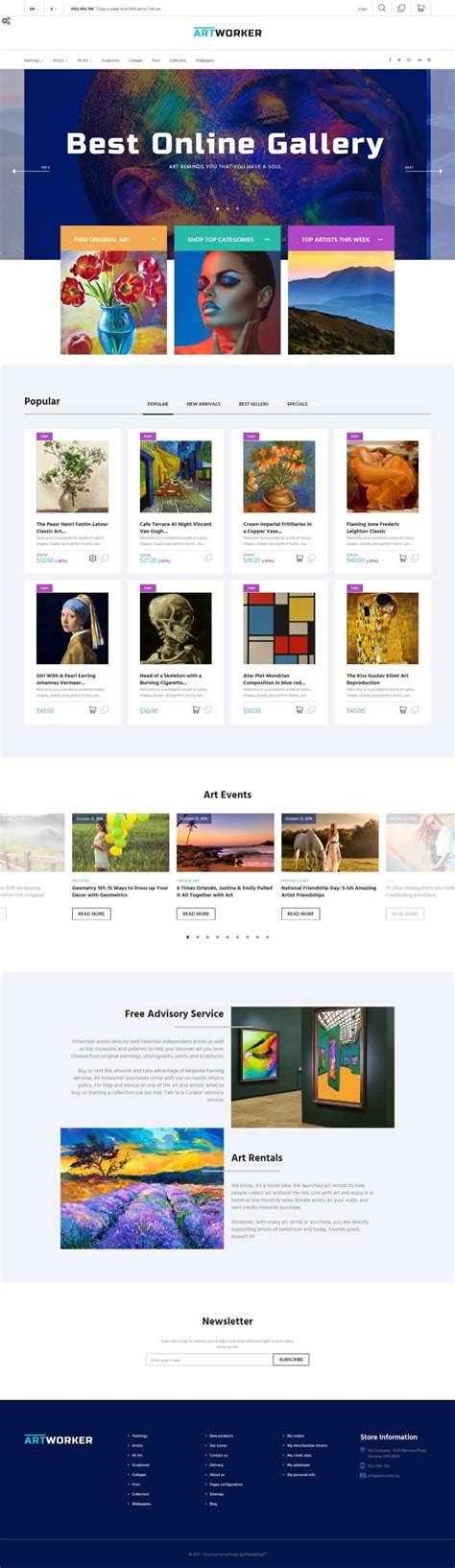 个性独特的艺术展示网站html模板-17素材网