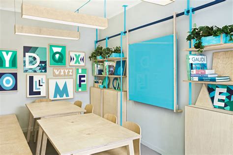 英语培训中心.机构.教室设计案例效果图 - 商业空间 - 装饰设计景观设计设计作品案例