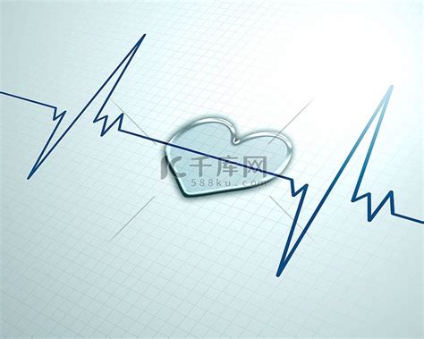 具有心跳/脉搏和心率监测器符号的医学背景文字图片图画高清摄影大图-千库网