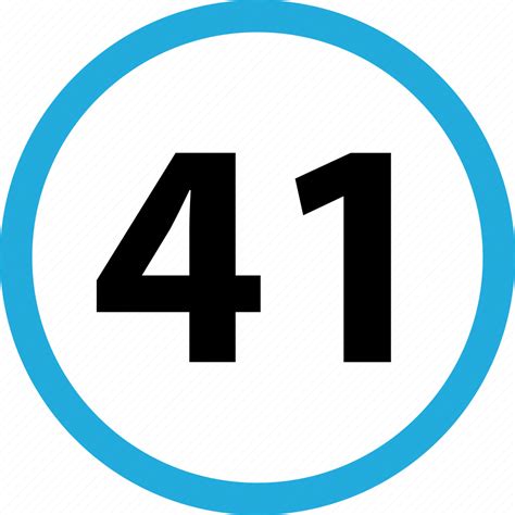 Number, 41, numbers icon - Download on Iconfinder