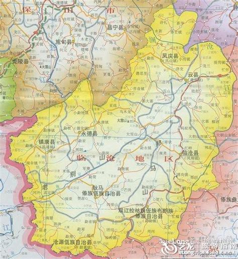 临沧地图图片