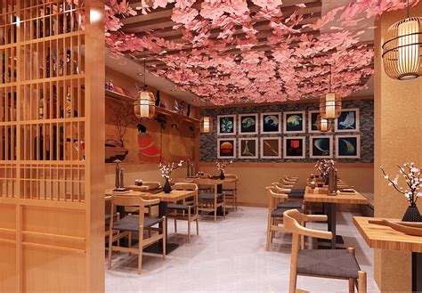 日式餐厅 - 效果图交流区-建E室内设计网