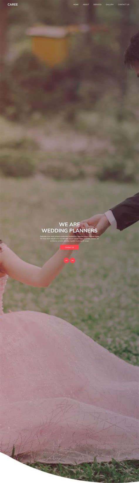 婚礼策划网页代码html，婚庆公司网站模板-17素材网