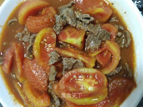简单的番茄炒牛肉的做法_菜谱_美食天下