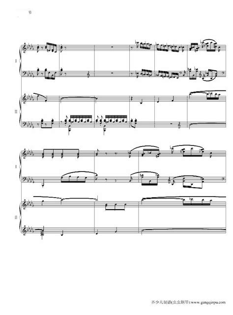 帕格尼尼主题狂想曲 双排键电子琴 电子琴谱 简谱