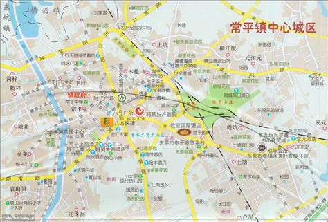 东莞市32个镇区地图彩色（东莞常平镇地图全图高清版）-发迹号