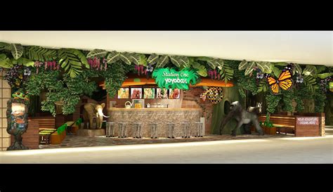 热带雨林风格主题餐厅设计|空间|室内设计|卷毛虎 - 原创作品 - 站酷 (ZCOOL)