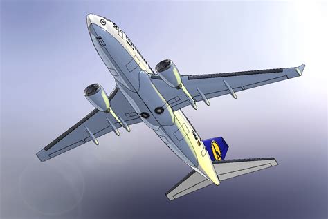 boeing-787波音飞机模型3D图纸 SolidWorks设计 sldprt step格式 – KerYi.net