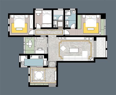 14*12米占地160平方米的一层自建房屋设计图，经济实用 - 一层别墅设计图 - 轩鼎别墅图纸