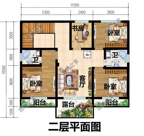 120平方米农村一层平房别墅设计图纸，含外观效果图_一层别墅设计图_图纸之家