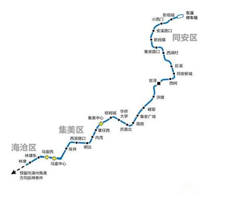 厦门新规划地铁6号线 拟设27个站点穿过海沧集美同安_行业资讯_资讯频道_全球起重机械网
