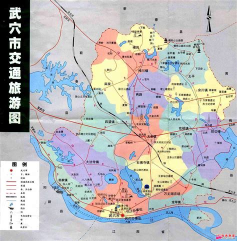 黄冈地图图片