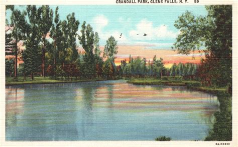 Vintage Postcard 1947 Dazzling View Crandall Park Glens Falls New York ...