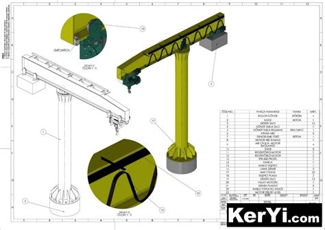 jib-crane悬臂起重机3D图纸 STEP格式 – KerYi.net